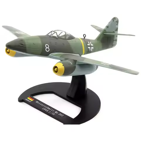 1 Set 15cm Diecast 1/72 Scale WWII German Messerschmitt Me-262 Fighter Miltary Alloy Metal Aircraft 
