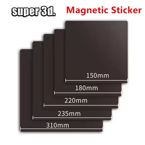 Ender 3 V3 SE Magnetic Sticker With 3M Adhersive 235/310/350mm MK3S 3D Printer Bed Base Build Plate 