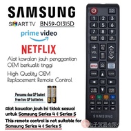 รีโมทคอนลสำหรับเปลี่ยนทีวี Samsung Smart LED พร้อม Netflix Prime Video (BN59-01315D) UA43RU7100W SAMSUNG UA50RU7100W ค่ะ UA55RU7100W ค่ะ UA58RU7100W ค่ะ UA65RU7100W ค่ะสมาร์ททีวี UA75RU7100W