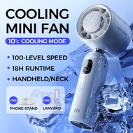 DaimuLife Cooling Effect Mini Fan M03 Max Handheld Fan With 100 Gear Digital Display Rechargeable Us
