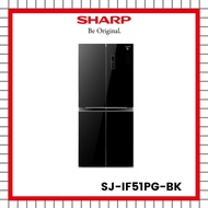 Lemari Es Sharp Side By Side Sj-If51Pg-Bk / Kulkas Sharp Side By Side