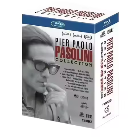 Blu-ray Disc Collection for Pier Paolo Pasolini Italian Film Director Masterpieces 13-Disc Box Set H