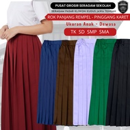 MERAH Long Skirt for Elementary School Girls Elementary School Uniform for Elementary School, Middle