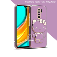 Soft Case Xiaomi Redmi 9 Casing Silikon Dudukan Lipat Mirror Luxury Plating