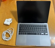 (放9成新二手) MacBook Air 13吋 2020 -連原裝充電線及火牛（M1/8GB RAM/256GB SSD)
