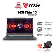 MSI THIN A15 B7UCX-287MY GAMING LAPTOP ( R5 7535HS, 8GB D5, 512GB SSD, RTX2050_4GB,15.6'' FHD 144Hz,