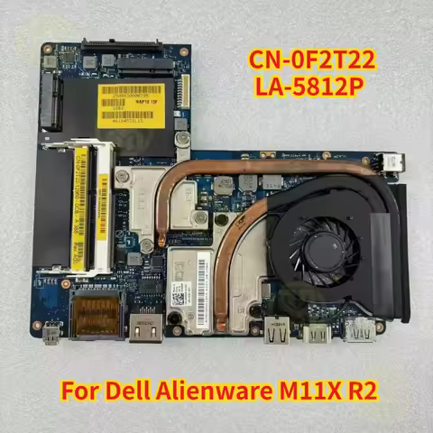 CN-0F2T22 0F2T22 F2T22 LA-5812P For Dell Alienware M11X R2 Laptop Motherboard with I5-470UM CPU Test