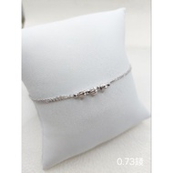 Gold Shop PT950 White Bead Chain Bracelet Birthday/Valentine's Day Gift