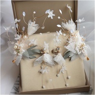 Bridal Headdress New Style Mori Style Beautiful Handmade Juan Yarn Hair Clip Super Fairy Sweet Hanfu