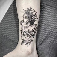 Tattoo Stickers temporary tattoo Geisha Geisha Herbal Ukiyo-e tattoo Men Women Juice Permanent Flowe