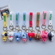 KPOP BTS BT21 Keychain Chimmy Cooky Koya Tata Mang Rj Shooky Keychains Endant for Backpack