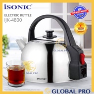 ISONIC 4.8L IJK-4800 Electric Kettle Cerek Air Panas Stainless Steel #304 Kettle Tea Maker Cerek Pemanas Air Jug Kettle