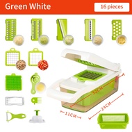 16 in 1 Multifunctional Vegetable Chopper Manual Food Grater Potato Carrot Onion Salad Vegetable Sli