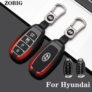 ZOBIG Key Fob Cover Case Fit for Hyundai Palisade Elantra GT Accent Kona Santa Fe Veloster 2022 2021 2020 2019 Remote Holder Skin Protector Keyless Entry Sleeve Accessories