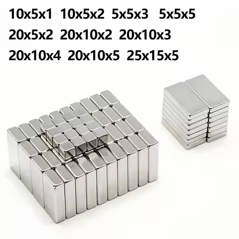 Super Powerful Block Magnet Neodymium Magnet NdfeB N35 Strong Permanent Magnetic imanes Refrigerator