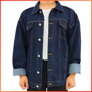 Men's Raw Denim Jacket [ Raw denim blue / KOREA / Semi Over Fit / Free Size ]