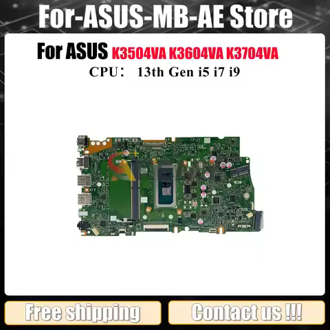 X1505VA Laptop Motherboard For ASUS VivoBook K3504ZA K3604ZA X1505V K3504VA K3704VA X1505VA K3604VA 