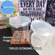 600ML ECO TUBE JAR DIAMETER 9.5CM ECONOMICAL 600ML JAR 9.5/S 600ML JAR DIAMETER 9.5CM