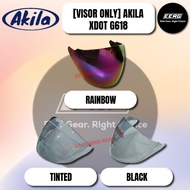 XDOT VISOR G618 OPEN FACE HELMET / AKILA XDOT G618 OPEN FACE HELMET