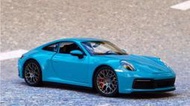 阿莎力 1/24 Welly 威利 保時捷 911 Carrera 4S 卡雷拉1：24 合金車 (wl24001)