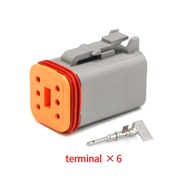 【Unbeatable Prices】 DT06-6S Automotive Connectors 6Pin Waterproof Cable Harness DT Series Male Femal