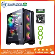 CASING GAMEMAX BRUFEN C1 COC BLACK MID TOWER E-ATX ARGB + 2 FAN ARGB