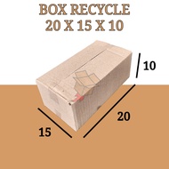 Plain Cardboard Recycle Cardboard Box 20x15x10