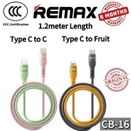 Remax CB-16 65W Type-C To Type-C Data Cable Fast Charging CB-16 65W Data Cable Data Transmission 1.2