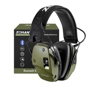 ZOHAN ป้องกันเสียงรบกวน Earmuffs Hearing Protector บลูทูธการล่าสัตว์หูฟังสําหรับ Active ยุทธวิธีไร้ส