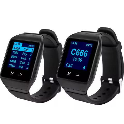 CTW09 Wireless Good Waiter Watch Receiver Pager for Fast Food Shop Restaurant Cafe Clinic Calling Sy