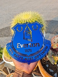 โลโก้เอฟเวอร์ตัน Everton วัสดุเหล็กตัดเลเซอร์ ขนาด 18 cm. แบบแขวน ทำสี 2k น้ำเงินเข้มสีพ่นรถยนต์ภายนอกทนทุกสภาวะอากาศ