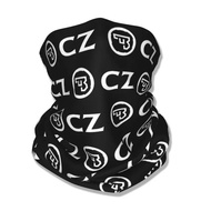 White CZ Guns Logo Bandana Neck Gaiter Printed Face Scarf Warm Balaclava Riding for Men Women Adult 