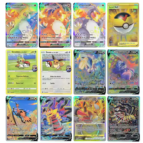 PTCG Proxy Foil Cards Charizard Giratina Calyrex Hobbies Rare Collection Battle Cards Toys Gifts