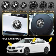 1pcs black white 45mm 74mm 82mm All black Car Front Hood Emblem Rear Badge for BMW E43 E52 E53 E63 E