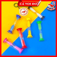 Combo of 6 colorful mini hourglasses for HAPPY TIME decoration 30 seconds/ 1 minute/ 2 minutes/ 3 mi