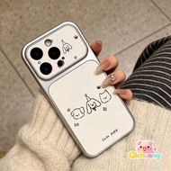 Kawaii Puppy Drawing PU Leather Phone Case For Vivo iQOO Z11 Z11X Z10 Z10X Z10R Z9X Z9 Turbo Plus Z7