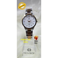 (Ladies) 100% ORIGINAL HEGNER 8-169025LSR Silver/Rose Gold Elegant Design Stainless Steel Ladies Wat