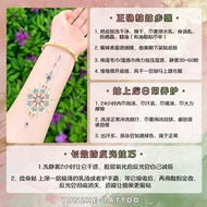 Limited edition bestseller【限量爆款】爆款国风敦煌烫金彩色纹身贴高颜值凤凰锦鲤手臂锁骨防水持久贴纸Best-selling Chinese-style Dunhuang go