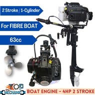 Enjin Bot MK63 63cc 4HP 2 Stroke Petrol Engine Outboard For Boat