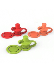 3/6 Pcs Reusable Bottle Covers, Silicone Water Bottle Caps -With Silicone Handle, Suitable For Stand