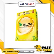 IK YELLOW A4 COPIER PAPER (70 GSM) 450 SHEET / 1 REAM - KERTAS A4 OFFICE PAPER