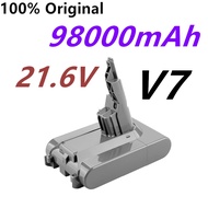 2022 New Dyson V7 battery 21.6V 98000mAh Li-lon Rechargeable Battery For Dyson V7 Battery Animal Pro Vacuum Cleaner Replacement