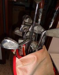 高爾夫球桿組14枝含桿袋 不鏽鋼桿Slazenger 面交$15000