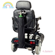 JUNE Oxygen Cylinder Pannier Bag, 600D  Cloth Black Storage Bag, High Quality Wheelchair Oxygen Tank Bag Wheelchair