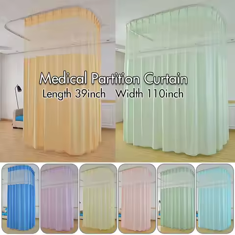 Hospital Medical Curtain Salon SPA Curtain Patient Blind Drapes Privacy Screen For Hospital Clinic L