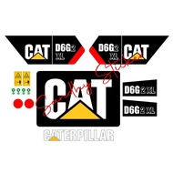 Caterpillar D6G 2 XL Heavy Equipment Sticker Cat Dozer Bulldozer