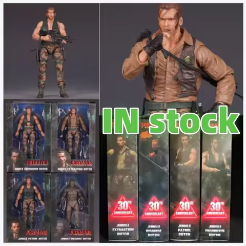 In Stock NECA KO Predator 30th Anniversary Jungle Encounter Dutch Extraction Dutch Patrol Dutch Disg