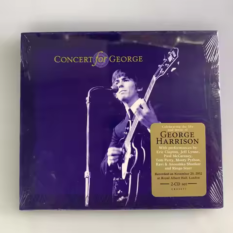 Rock George Harrison Music CD Concert For George Album Your Eyes 2pcs Music Record Cosplay Walkman C