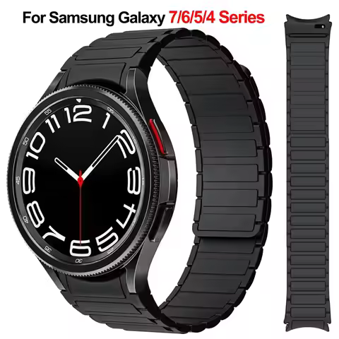 Silicone Magnetic Band For Samsung Watch Galaxy4 6 Classic 43mm 47mm 42mm 46mm 7 6 5 4 44 40mm No Ga