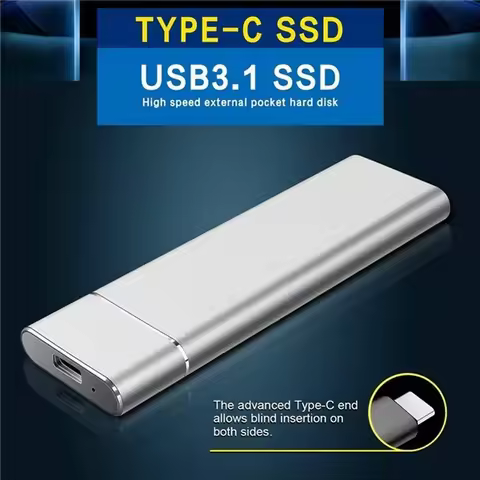 New High-Speed Hard Disk 500GB 2TB 4TB 6TB 8TB 12TB 16TB 30TB SD Mobile External Hard Disk USB 3.1/T